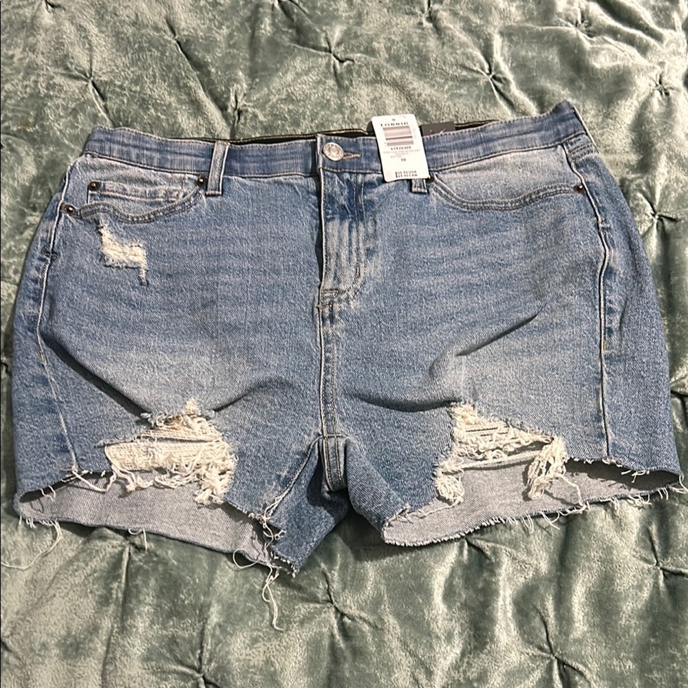 Torrid Distressed Denim Shorts